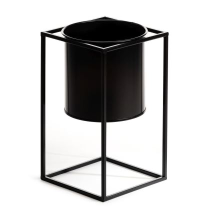 Soporte para plantas RING 40x23 cm negro