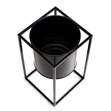 Soporte para plantas RING 40x23 cm negro