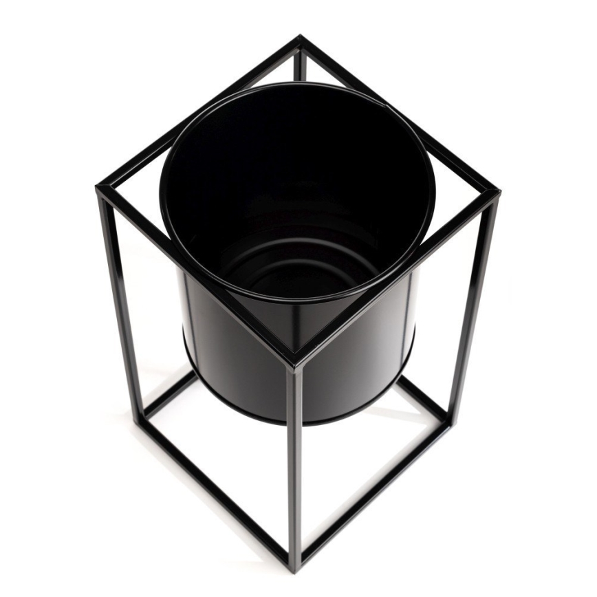 Soporte para plantas RING 40x23 cm negro