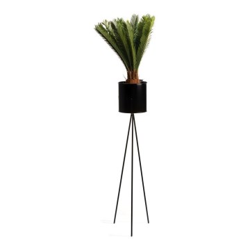 Soporte para plantas TRÍPODE 110x25 cm negro