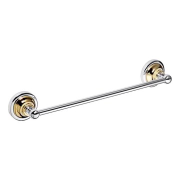 Soporte para toallas 36,5x6,5 cm plateado/dorado