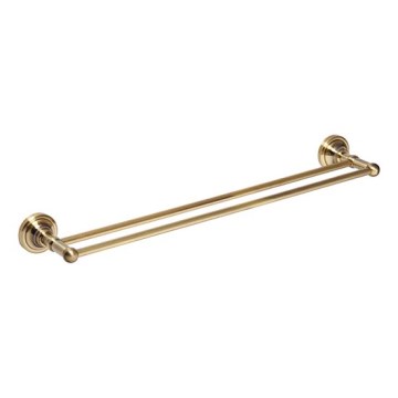 Soporte para toallas 66,5 x 6,5 cm, acabado en bronce