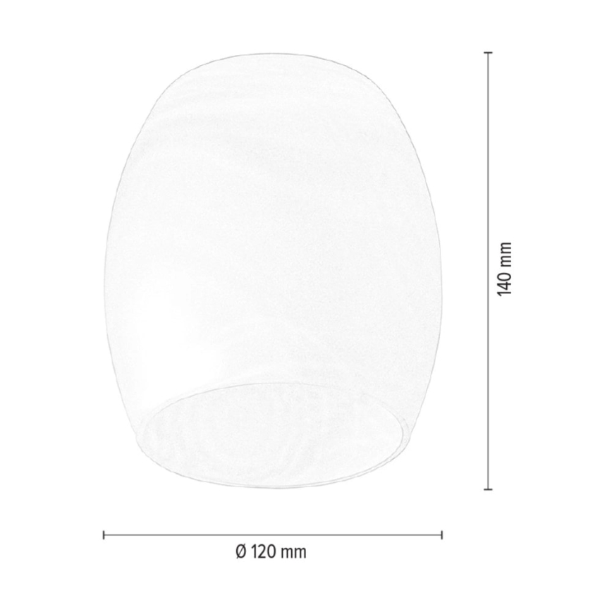 Pantalla de repuesto para lámpara de araña y aplique de pared PISA E27 diá. 12 cm blanco