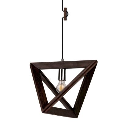 Lámpara colgante TRIGONON 1xE27/60W/230V haya