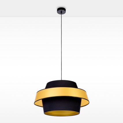 Lámpara colgante con cable PRETO GOLD 1xE27/60W/230V