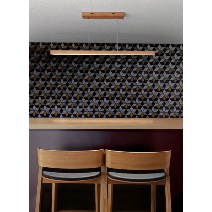 LED Lámpara colgante regulable con cable SMAL LED/12W/230V roble