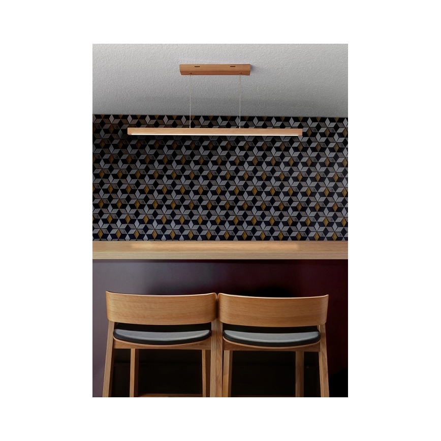 LED Lámpara colgante regulable con cable SMAL LED/12W/230V roble