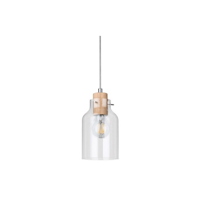 Lámpara colgante ALESSANDRO 1xE27/60W/230V roble