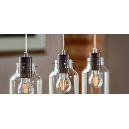 Lámpara colgante ALESSANDRO 1xE27/60W/230V haya