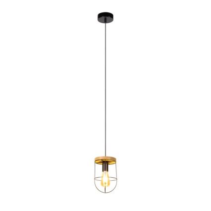 Lámpara colgante NETUNO 1xE27/60W/230V roble