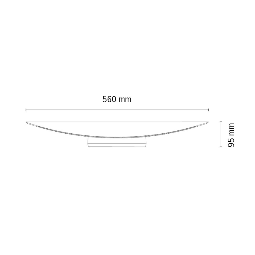 Aplique LED regulable DUBAI LED/6,5W/230V roble
