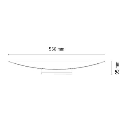 Aplique LED regulable DUBAI LED/6,5W/230V roble