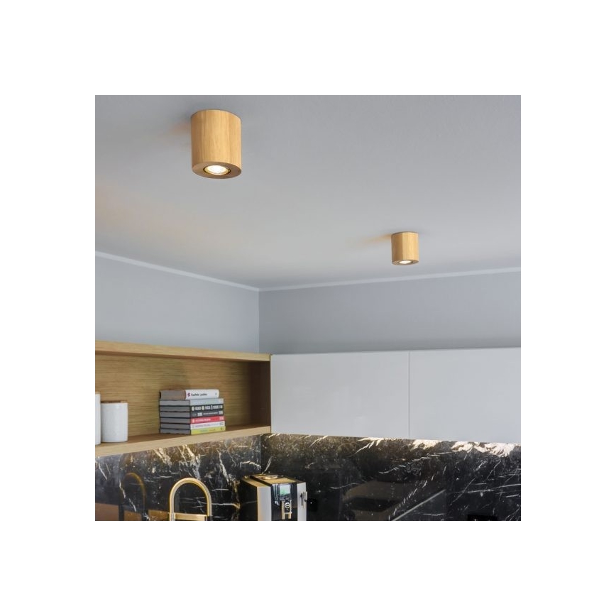 Plafón WOODDREAM 1xGU10/6W/230V roble
