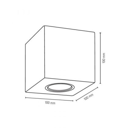 Lámpara de techo CONCRETEDREAM 1xGU10/6W/230V hormigón