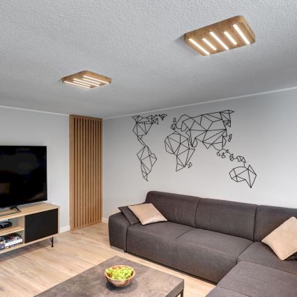 Plafón LED NEELE LED/19,5W/230V roble