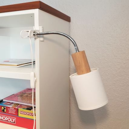 Lámpara con clip TREEHOUSE 1xE27/25W/230V roble