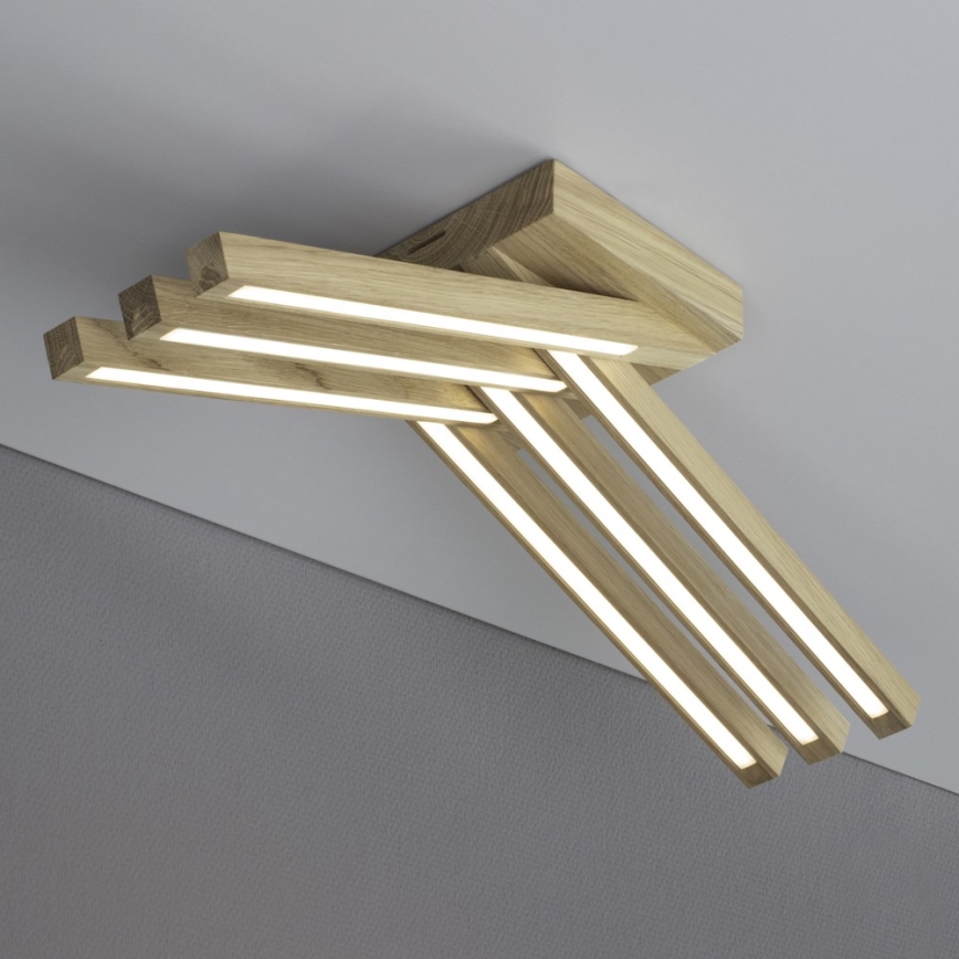 Lámpara de techo LED LINUS 6xLED/4,5W/230V roble mate