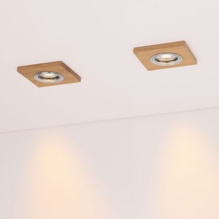 Lámpara empotrable LED VITAR 1xGU10/5W/230V CRI 90 roble