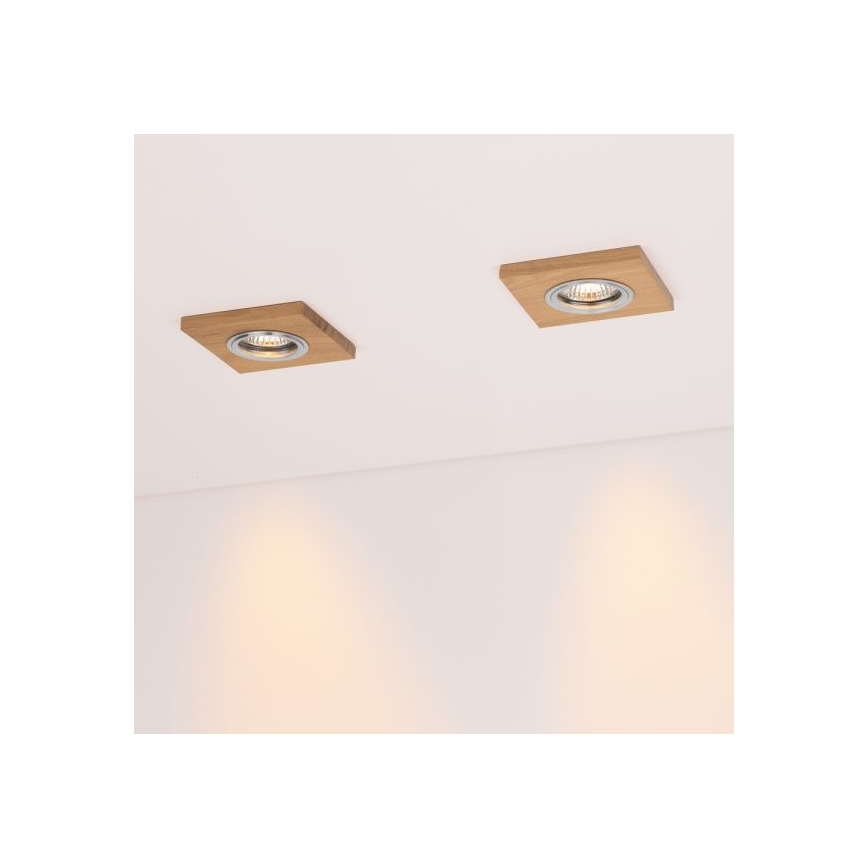 Lámpara empotrable LED VITAR 1xGU10/5W/230V CRI 90 roble