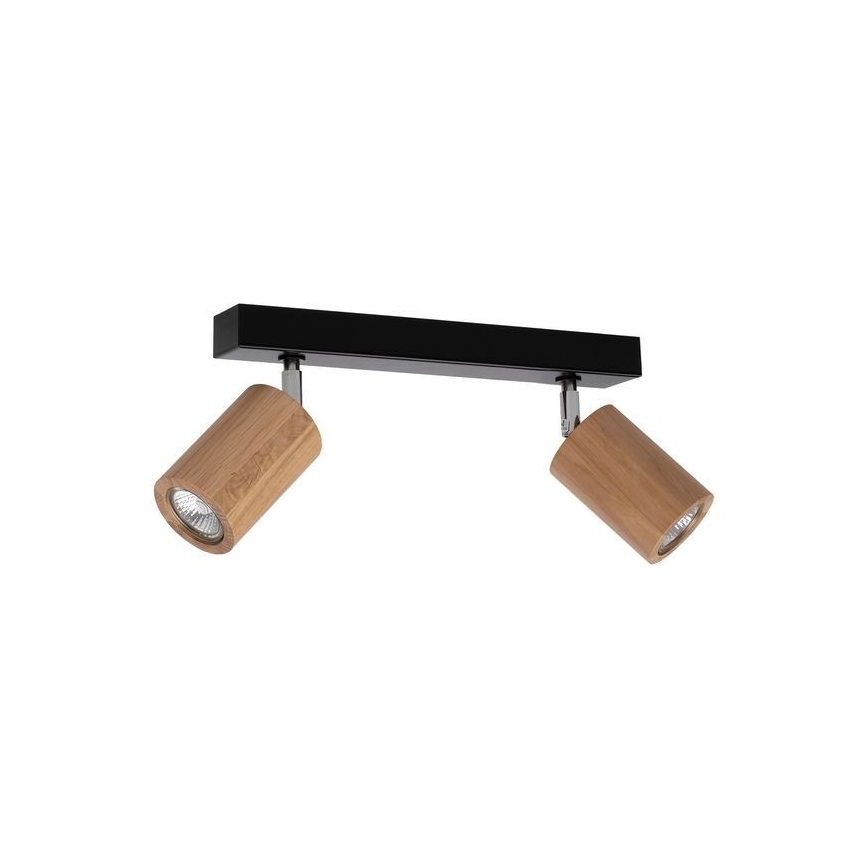 Foco LED de techo MATTI 2xGU10/5W/230V roble