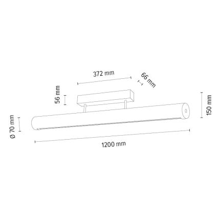 Plafón LED regulable CONOR LED/34,5W/230V roble