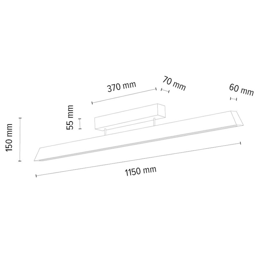 Lámpara de techo LED regulable DEROTT 3xLED/14W/230V roble
