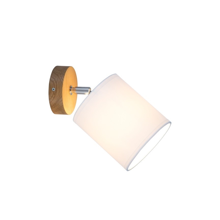 Foco de pared APRILLIA 1xE27/25W/230V roble blanco