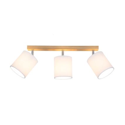 Foco APRILLIA 3xE27/25W/230V roble/blanco