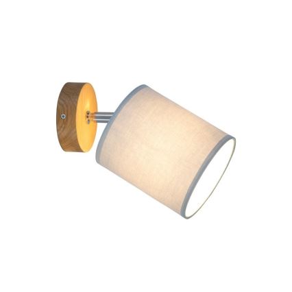 Foco de pared APRILLIA 1xE27/25W/230V roble gris