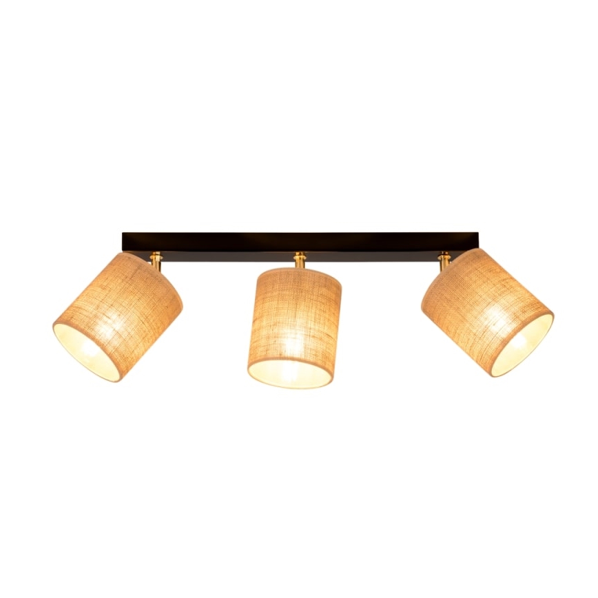 Lámpara de techo empotrable JUTE 3xE27/25W/230V