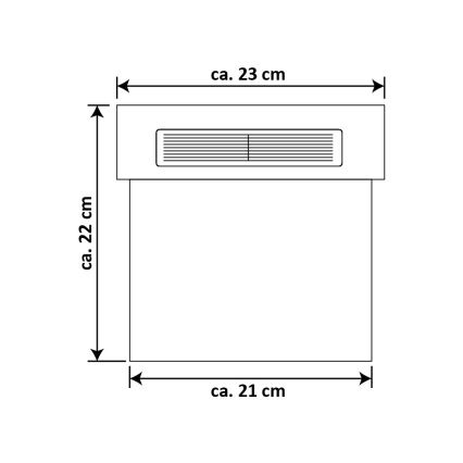 Número de casa LED solar LED/2x0,07W/2,4V 1200 mAh IP44