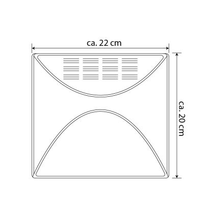 Número de casa LED solar LED/3x0,1W/2,4V 1200 mAh IP44