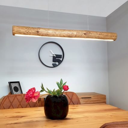 Lámpara colgante LED regulable con cable LUCAS LED/25,5W/230V pino