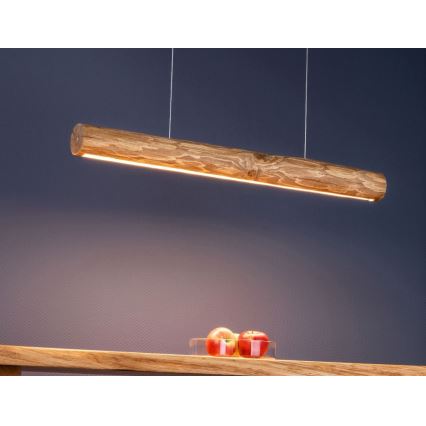 Lámpara colgante LED regulable con cable LUCAS LED/25,5W/230V pino