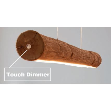 Lámpara colgante LED regulable con cable LUCAS LED/25,5W/230V pino