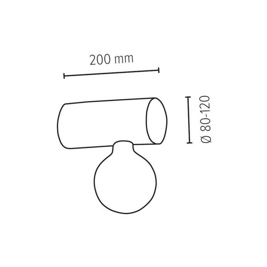 Aplique TRABO 1xE27/25W/230V