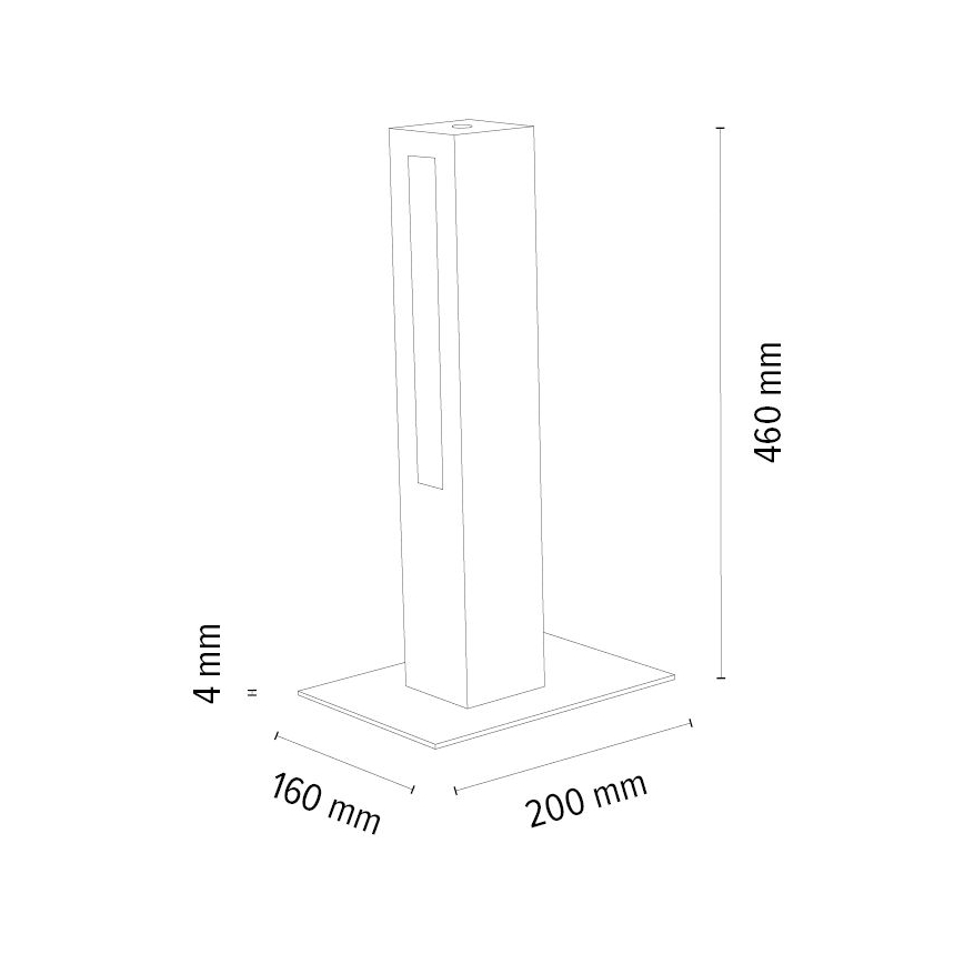 Lámpara de mesa LED regulable LEON LED/9W/230V roble