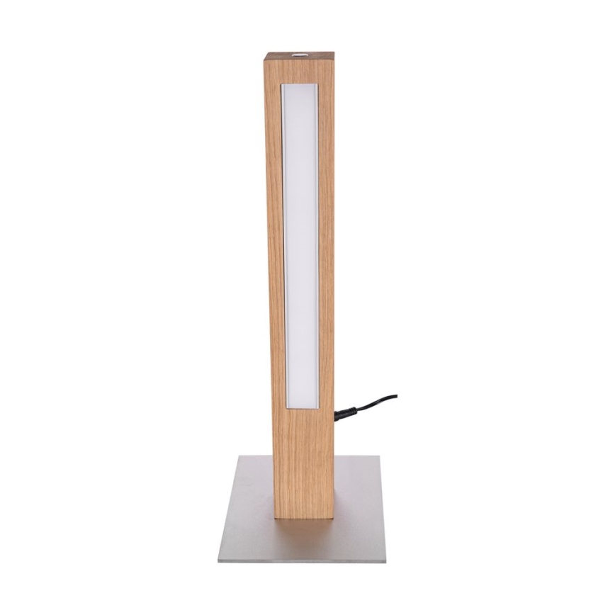 Lámpara de mesa LED regulable LEON LED/9W/230V roble