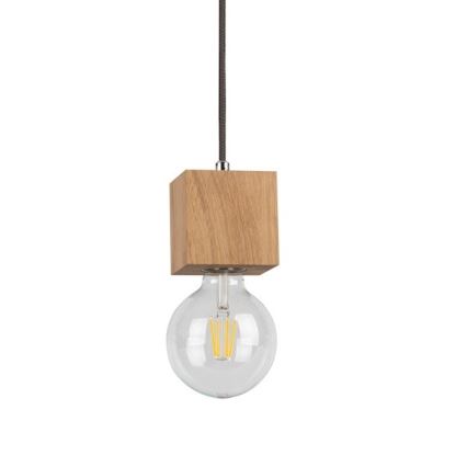 Lámpara colgante TRONGO 1xE27/60W/230V roble