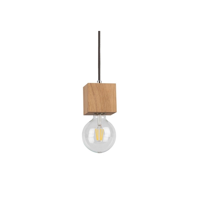 Lámpara colgante TRONGO 1xE27/60W/230V roble