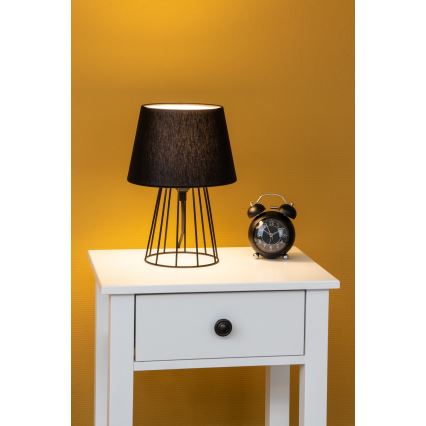 Spot-Light - Lámpara de mesa MANGOO 1xE27/40W/230V negra