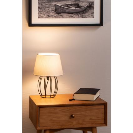 Spot-Light - Lámpara de mesa MANGOO 1xE27/40W/230V gris/negro