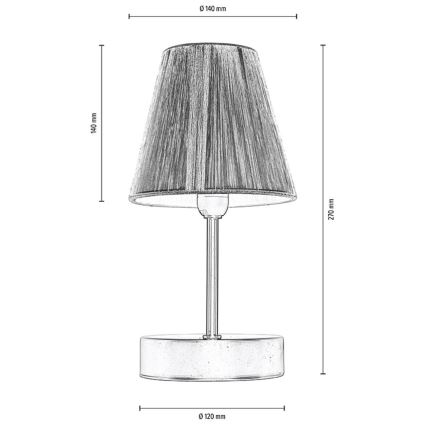 Lámpara de mesa MILA 1xE14/25W/230V abedul