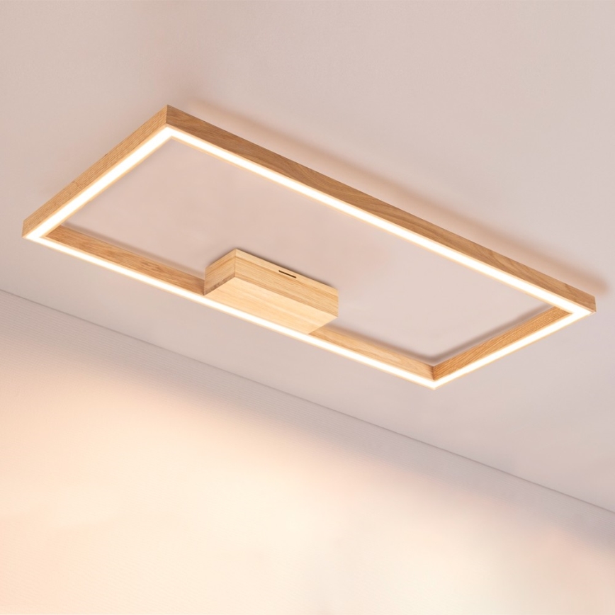 Plafón LED RAMME LED/34W/230V roble mate