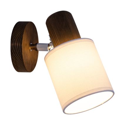 Foco de pared TRENDY 1xE27/15W/230V pino