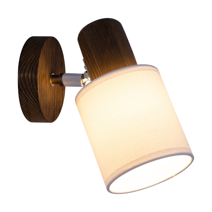 Foco de pared TRENDY 1xE27/15W/230V pino