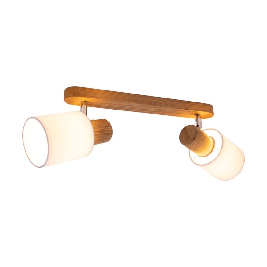 Foco de techo TRENDY 2xE27/15W/230V pino