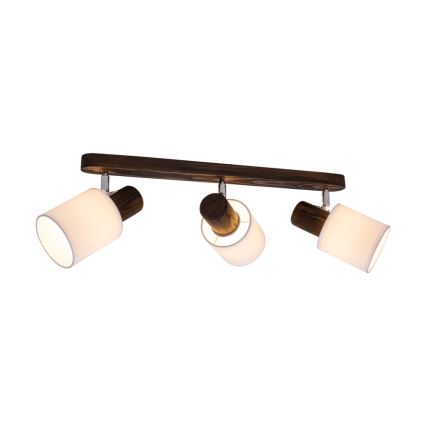 Foco de techo TRENDY 3xE27/15W/230V pino