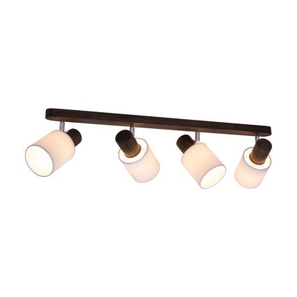 Foco de techo TRENDY 4xE27/15W/230V pino