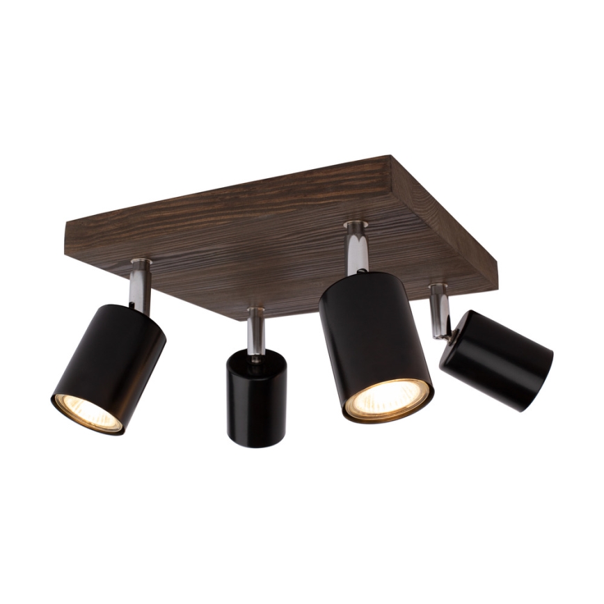 Lámpara de techo empotrable MANARA 4xGU10/5W/230V pino